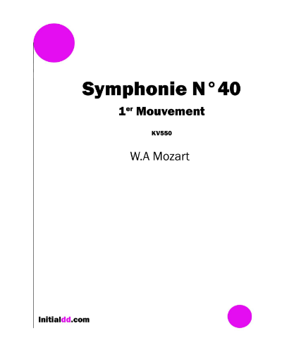 Molto Allegro (from 'Symphony No. 40, KV. 550')