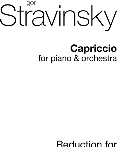 Capriccio for Piano and Orchestra