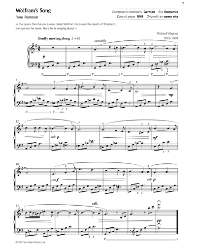 Wolfram's Song (from 'Tannhauser')