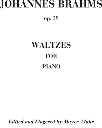 Waltzes for pianoforte Op. 39