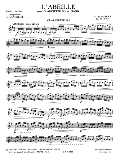 L'Abeille Op. 13 n. 9