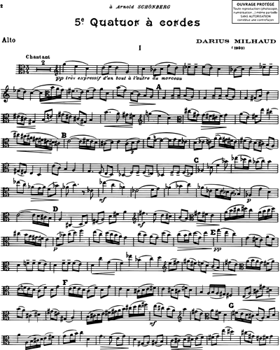 Cinquième quatuor Op. 64