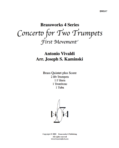 Concerto for 2 Trumpets, Movement 1