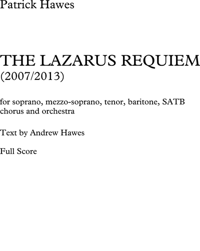 The Lazarus Requiem [Revised 2013]