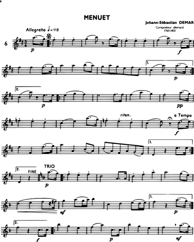 La Clarinette Classique, Vol. C: Menuet