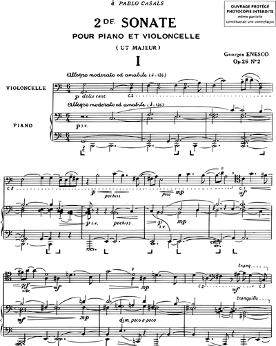 Deuxième Sonate Op. 26 n. 2