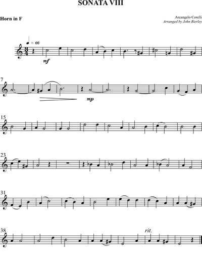 Sonata VIII for Brass Quintet
