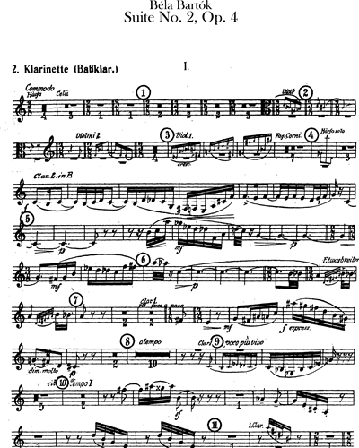 Clarinet 2 in Bb/Bass Clarinet in A/Clarinet in A