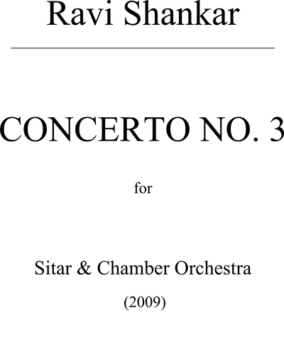 Sitar Concerto No.3