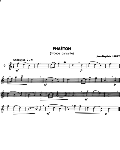 La Flûte Classique, Vol. 1: Phaéton - Troupe Dansante