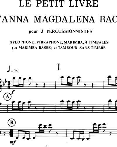 Le Petit Livre d'Anna Magdalena Bach