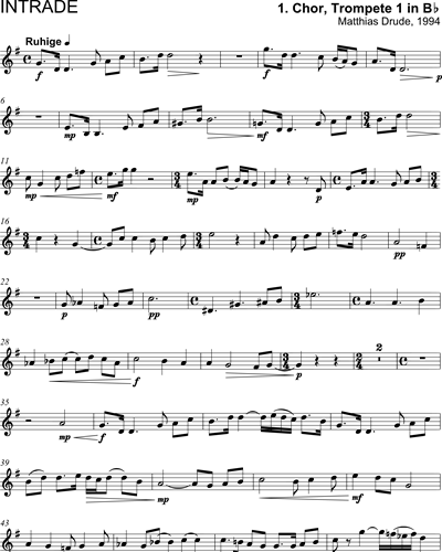 [Choir 1] Trumpet in Bb 1/Trumpet in C 1 (Alternative)
