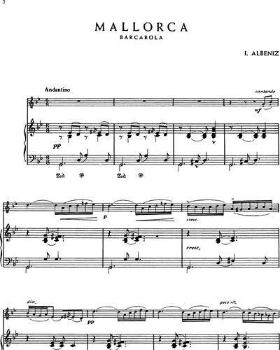 Mallorca (Barcarola), Op. 202 - Para trompeta y piano