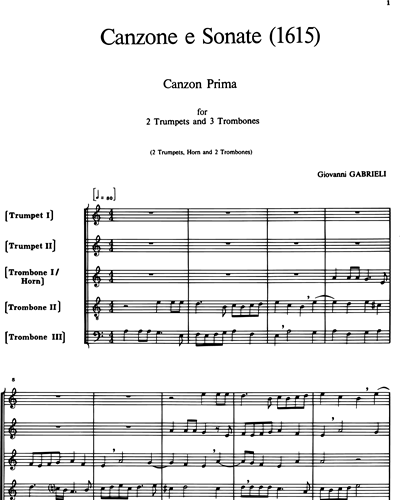 Canzone e Sonate (1615) - Nr. 1