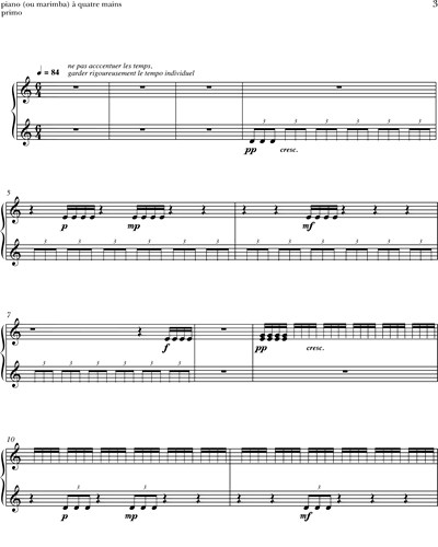 Piano 4 Hands First/Marimba (Alternative)