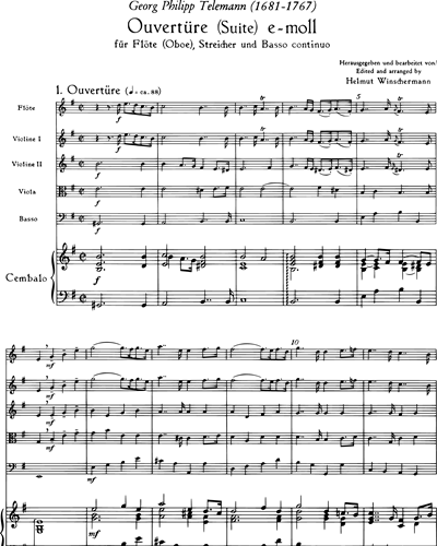 Overture (Suite) in E minor
