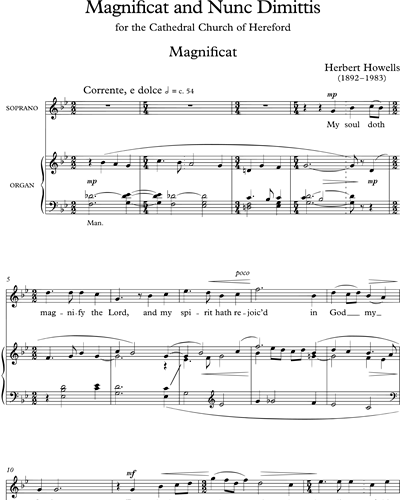 'Magnificat' & 'Nunc Dimittis' (Hereford) 
