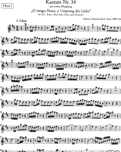 Kantate BWV 34 „O ewiges Feuer, o Ursprung der Liebe“