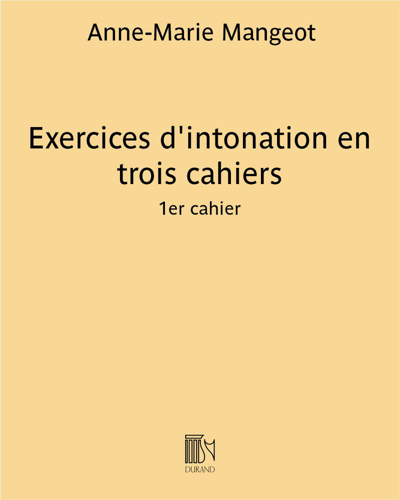 Exercices d'intonation en trois cahiers (First Book)