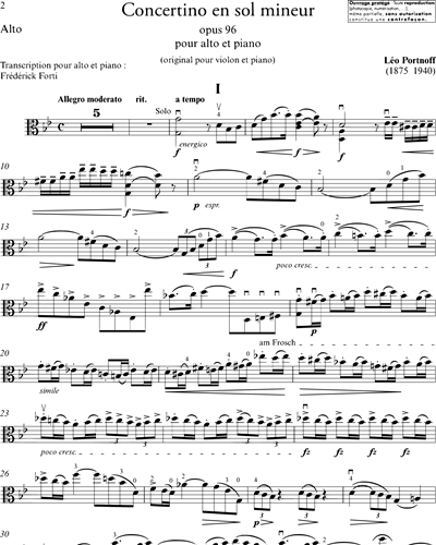 Concertino in G minor, op. 96