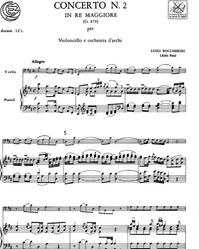 Concerto n. 2 in Re maggiore G. 479