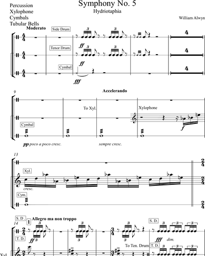 Percussion/Xylophone/Cymbals/Tubular Bells