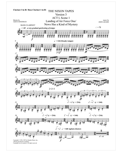 Clarinet 3 in Bb/Bass Clarinet 1 in Bb