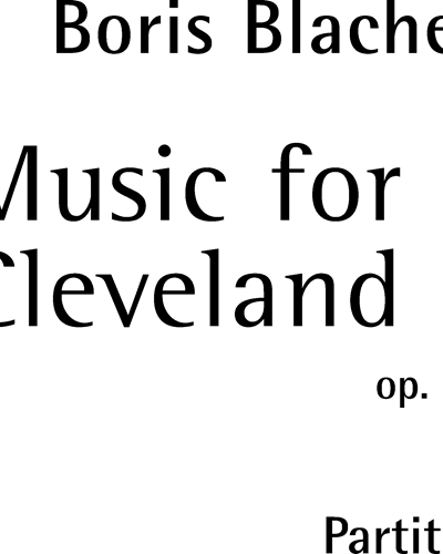 Music for Cleveland op. 53