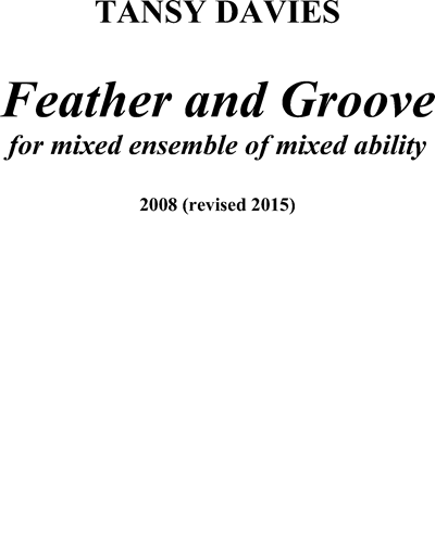 Feather and Groove