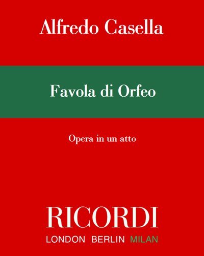 Favola Di Orfeo Sheet Music By Alfredo Casella Nkoda Free 7 Days Trial