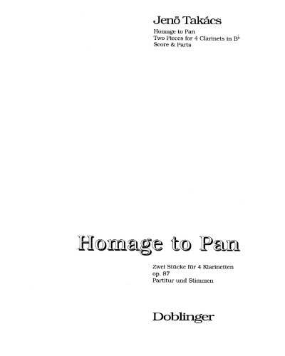 Homage to Pan, op. 87