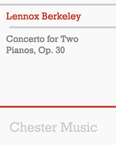 Concerto for Two Pianos, Op. 30