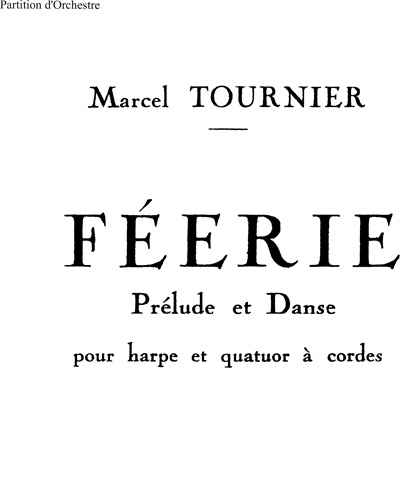 Féerie (Prélude and Danse)