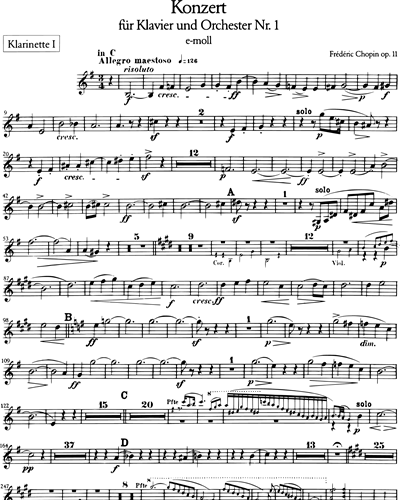 Clarinet in C 1/Clarinet in A
