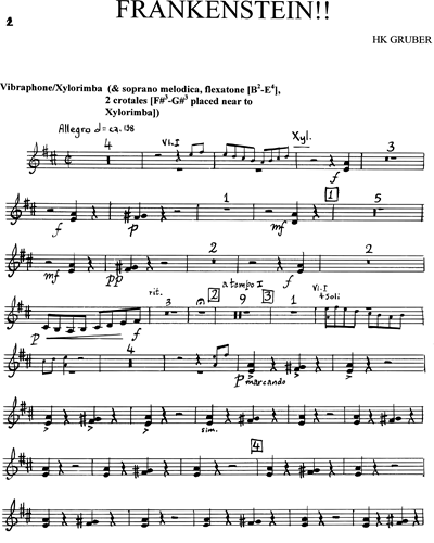 Vibraphone/Xylorimba/Soprano Melodica/Flexatone/Crotales