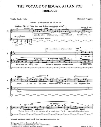 Opera Vocal Score