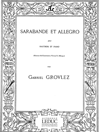 Sarabande Et Allegro Pour Hautbois Et Piano
