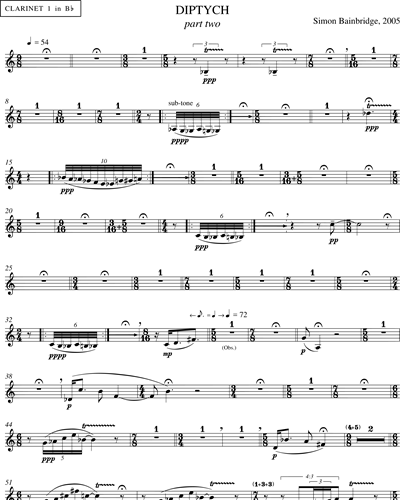 [Part 2] Clarinet 1