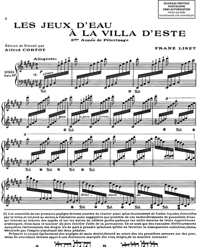 Les jeux d'eau à la Villa d'Este Sheet Music by Franz Liszt | nkoda