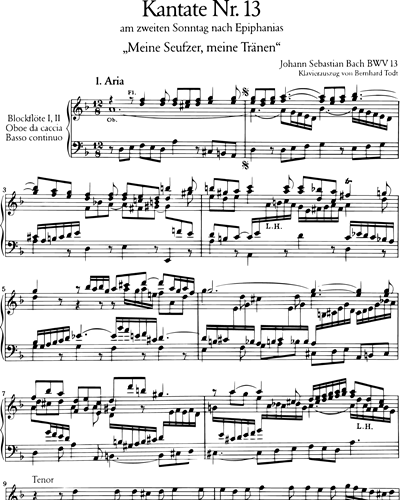Kantate BWV 13 „Meine Seufzer, meine Tränen“