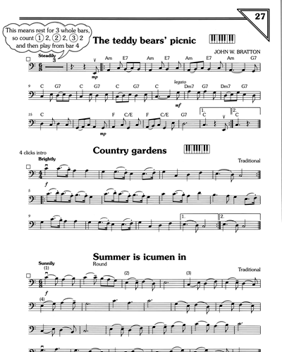 "The Teddy Bear's Picnic" & "Country Gardens" & "Summer Is Icumen In"