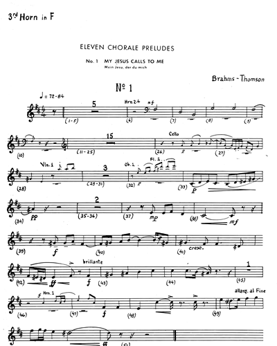 Eleven Chorale Preludes; arr.