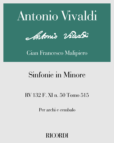 Sinfonie in Minore RV 132 F. XI n. 50 Tomo 515