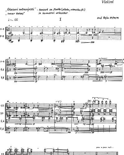 Violin 1 & Violin 2 & Violin 3 & Violin 4