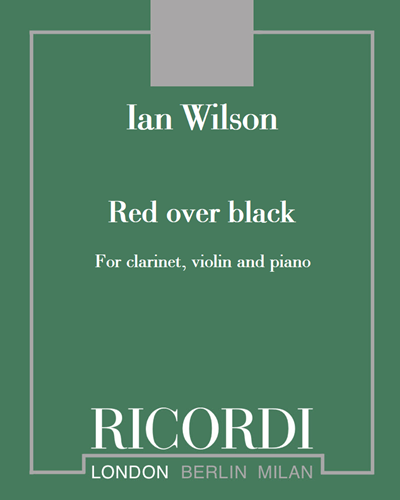Red over black - For Bb clarinet, violin and piano