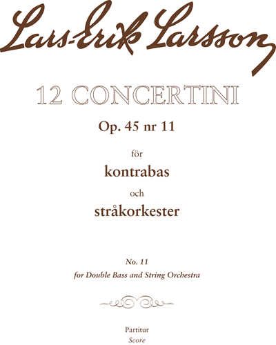 Concertino for Double Bass and String Orchestra