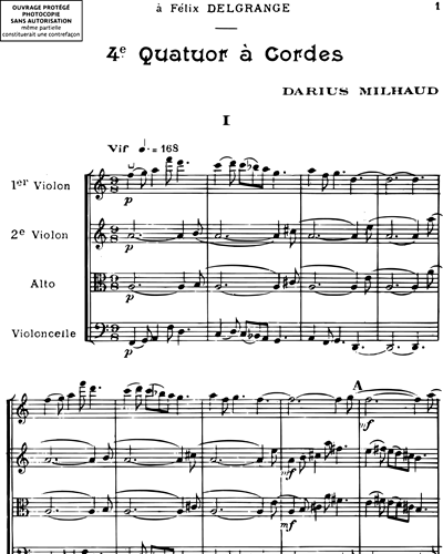 Quatuor à cordes n. 4