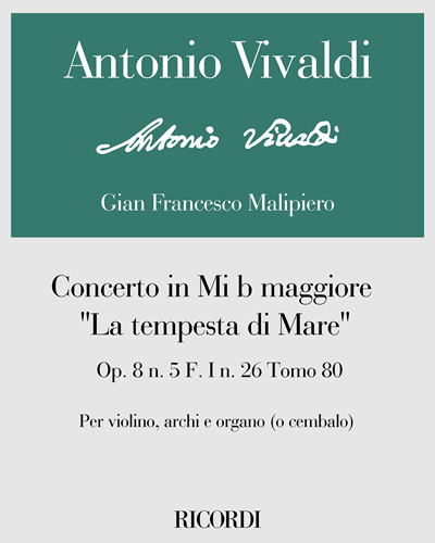 Concerto In Eb Major, Op. 8 No. 5 Sheet Music By Antonio Vivaldi ...