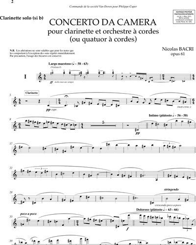 Concerto da camera Op. 61