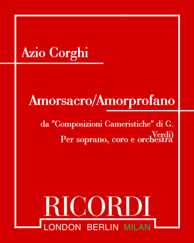 Amorsacro/Amorprofano (da "Composizioni Cameristiche" di G. Verdi)